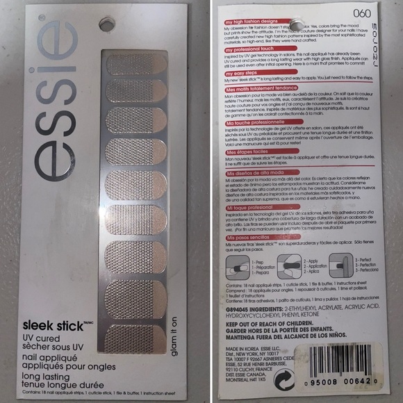 Set of 3 Sleek Stick UV Cured Long Lasting Nail Appliqués - Picture 7 of 8